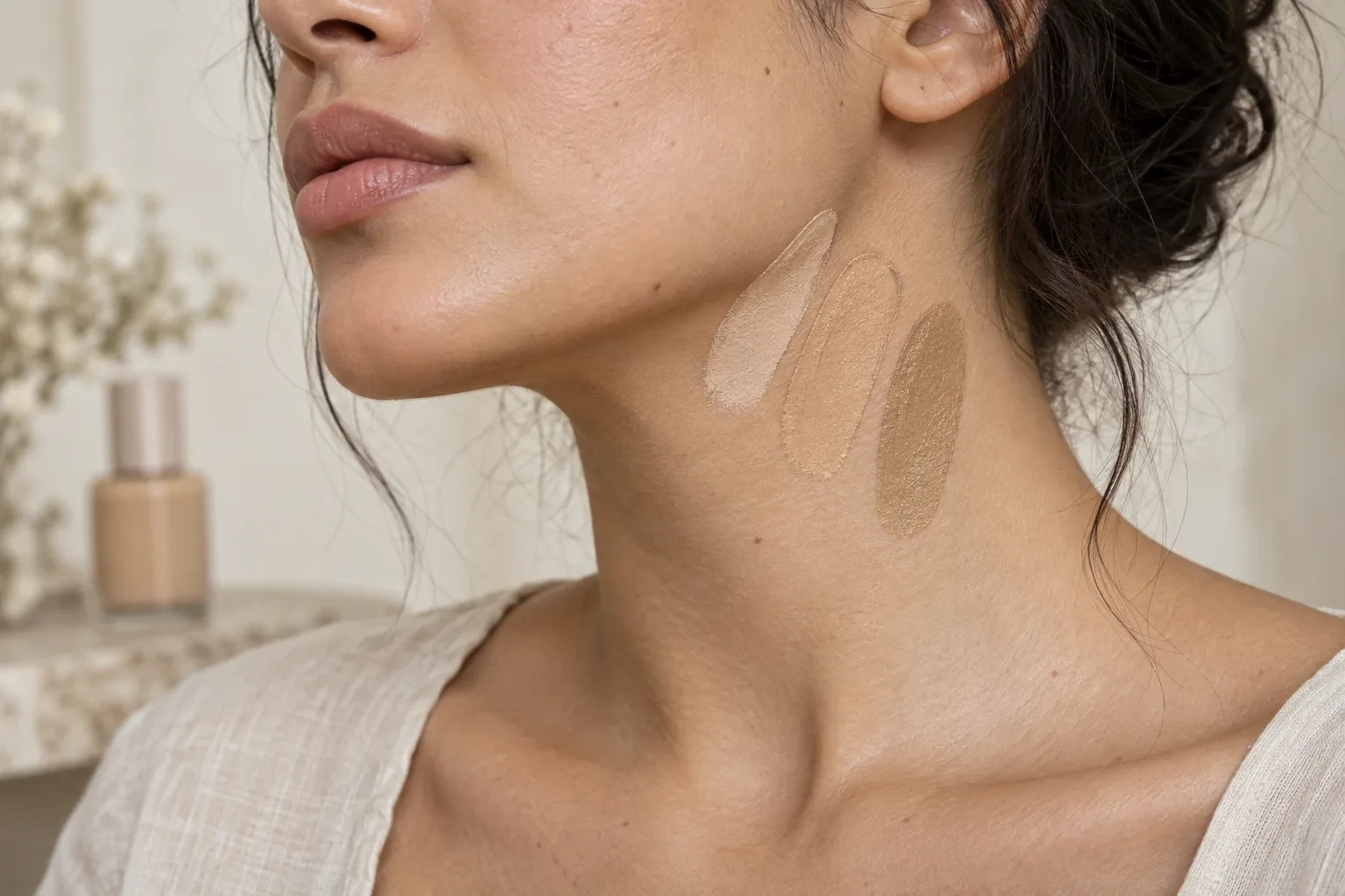 چگونه رنگ کرم‌پودر مناسب پوستمان را بدون تست حضوری انتخاب کنیم؟