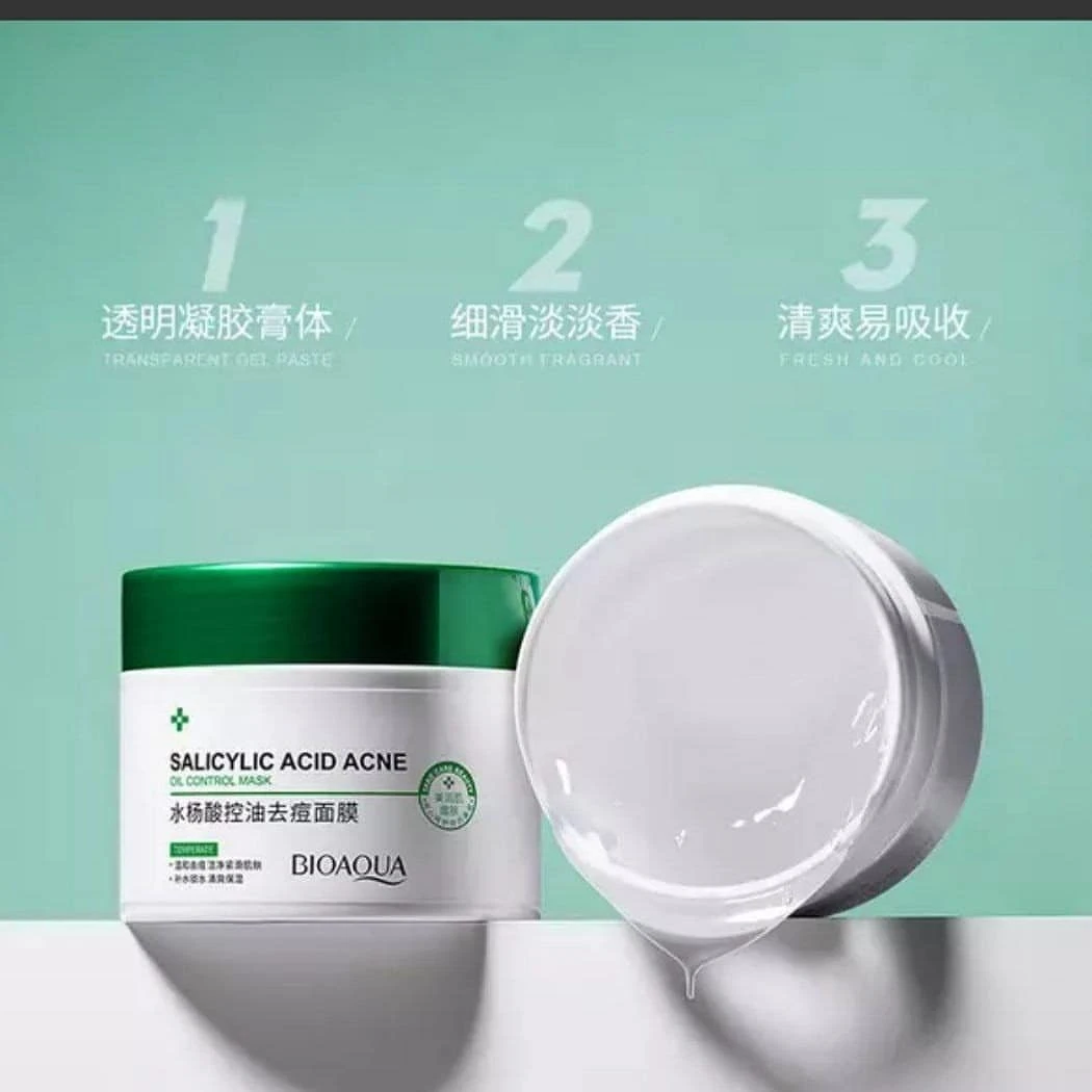ماسک ضد جوش و کنترل کننده چربی سالیسیلیک اسید بیوآکوا Bioaqua؛؛ نمای شماره 2