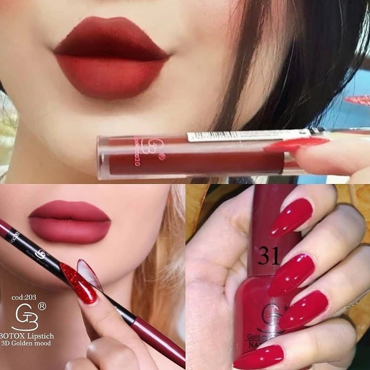 ست لاک رژلب مدادلب از برند گلدن مود Golden Mood