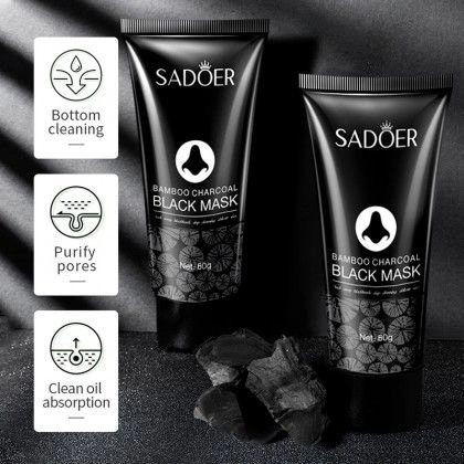 بلک ماسک تیوپی Sadoer؛ انتخاب کاربردی برای روتین روزانه در گروه ماسک؛ نمای شماره 4