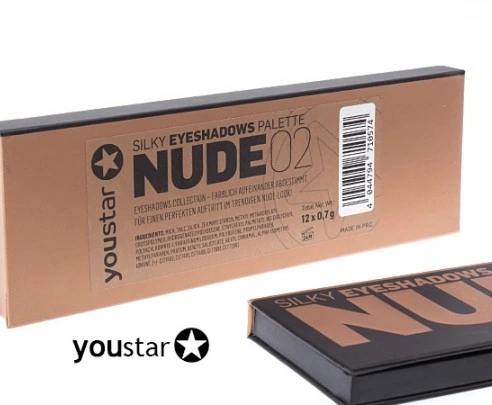 سایه 12 رنگ ابریشمی بینظیر Nude Youstar با تمرکز بر استفاده آسان و نتیجه طبیعی در گروه سایه؛ نمای شماره 5