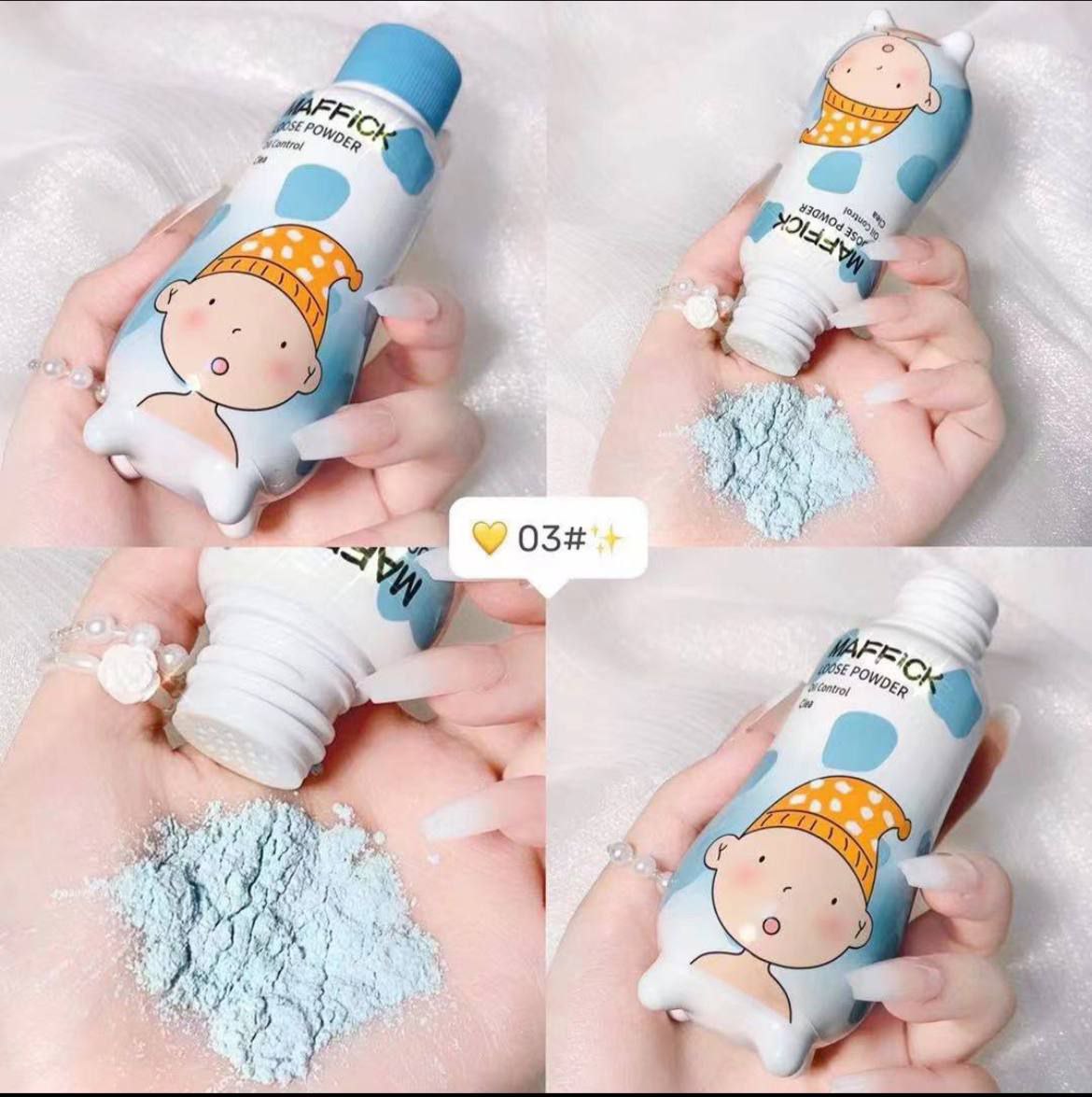 پودر فیکس برند MAFFICK کره ای؛ گزینه‌ای مناسب برای تکمیل روتین زیبایی در گروه پودر فیکس؛ نمای شماره 3