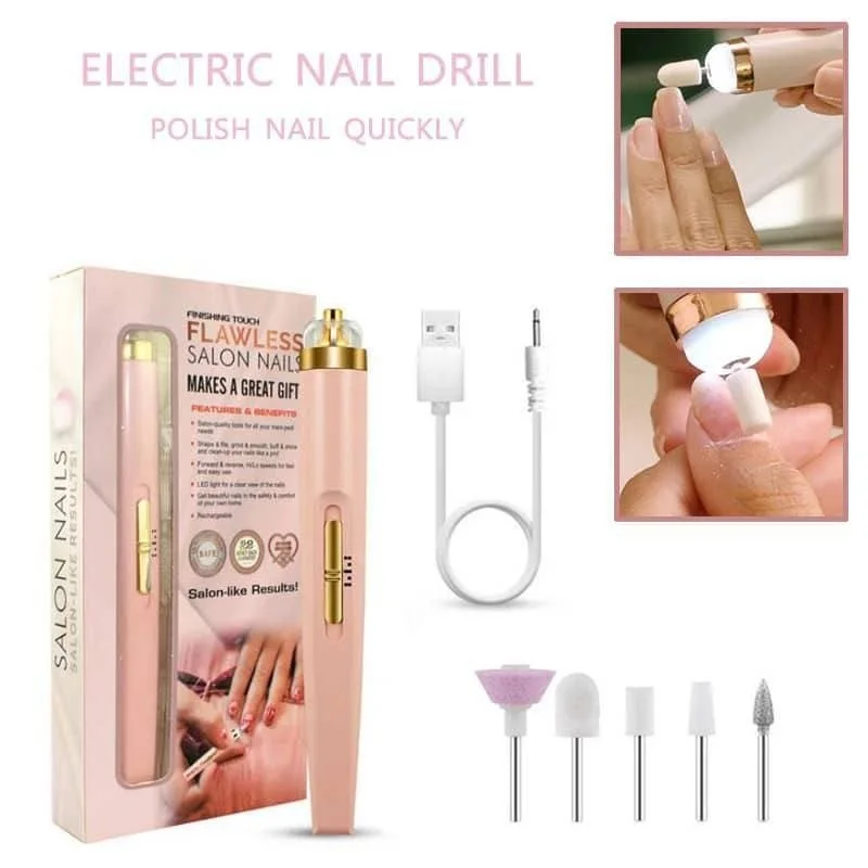 سوهان مانیکور شارژی ناخن SALON NAILS دارای چراغ LED با معرفی دقیق ویژگی‌ها و کاربرد در گروه محصول زیبایی؛ نمای شماره 3