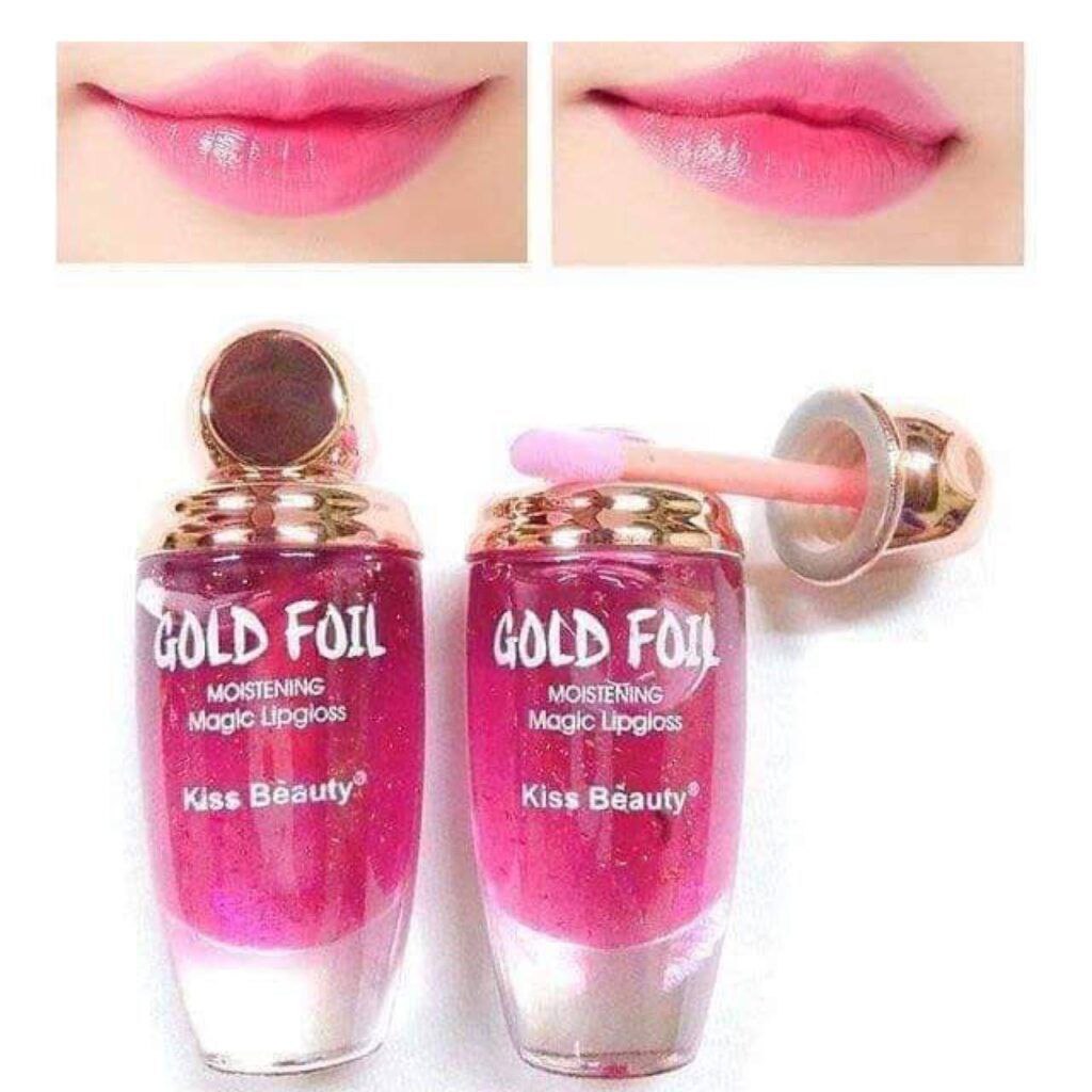 برق لب شاین‌دار حرارتی GOLD FOIL کیس بیوتی Kiss Beauty؛ انتخاب کاربردی برای روتین روزانه در گروه آرایش لب؛ نمای شماره 5