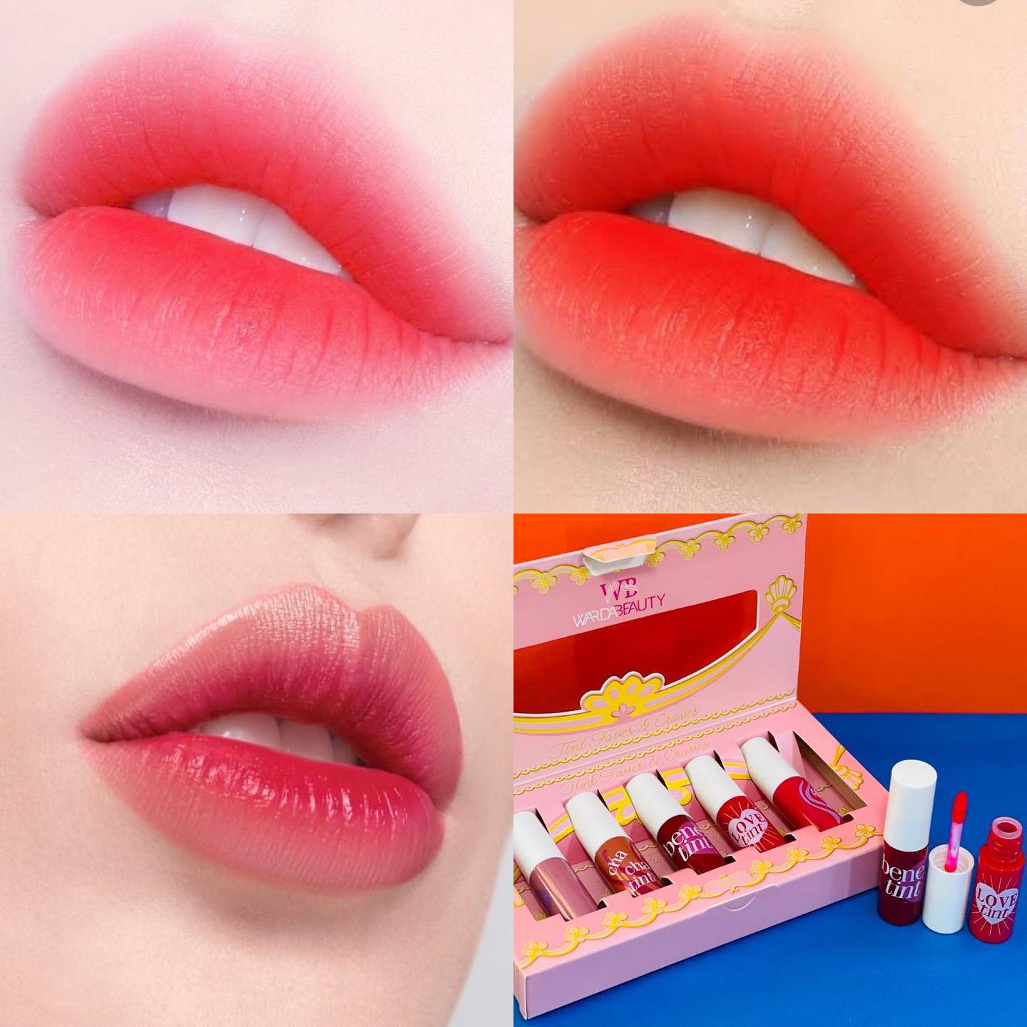 پک 5 تایی تینت لب Love Tint وردا بیوتی با تمرکز بر استفاده آسان و نتیجه طبیعی در گروه تینت لب؛ نمای شماره 3