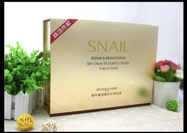 پک 5 تایی کرم کلاژن دار حلزون بیوآکوا Bioaqua؛ انتخاب کاربردی برای روتین روزانه در گروه مراقبت از پوست؛ نمای شماره 4